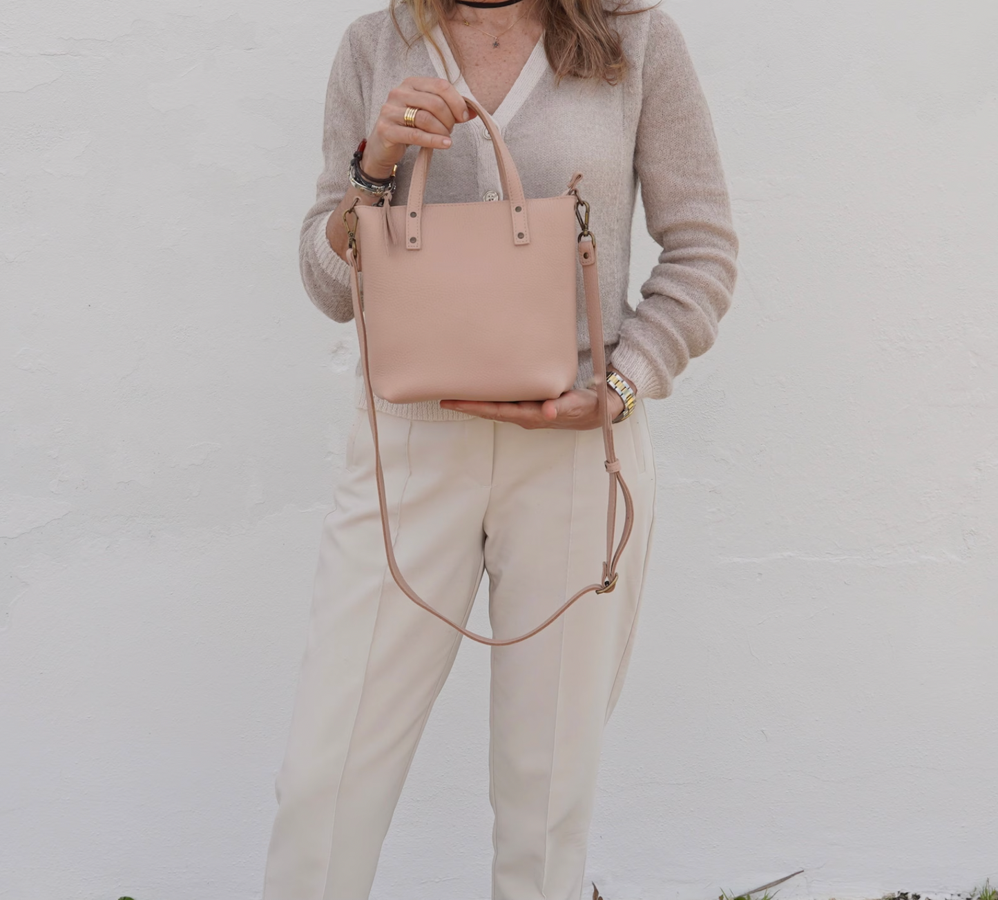 SUN - Leather Crossbody Bag