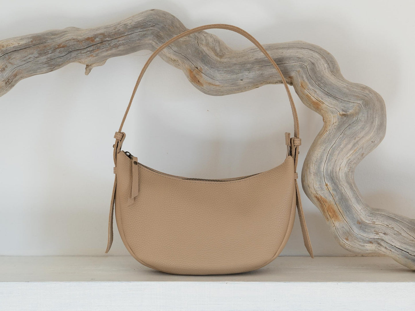 MOON - Shoulder Leather bag