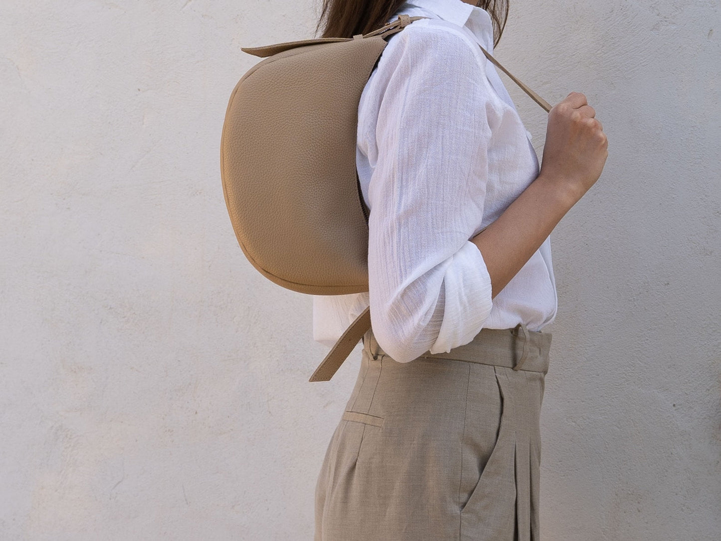 MOON - Shoulder Leather bag